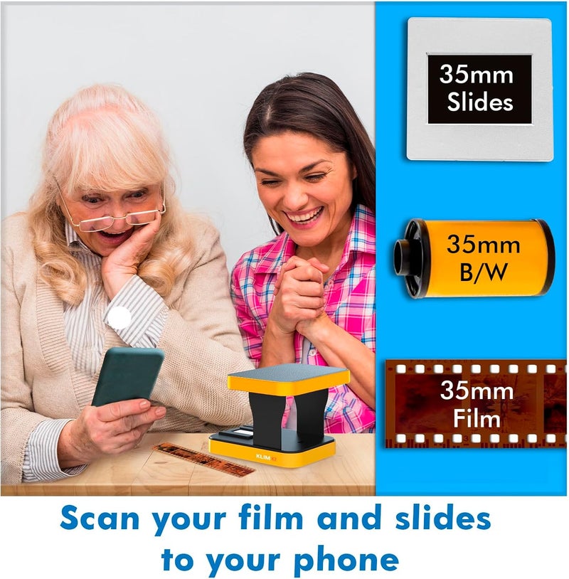 KLIM K2 Mobile Film Scanner 35mm + New + Positive & Negative Scanner + Slide Scanner + Photo Scanner + 35mm Color Film Developing Kit Essential + Your own 35mm Film Developing Service at Home - Image 2